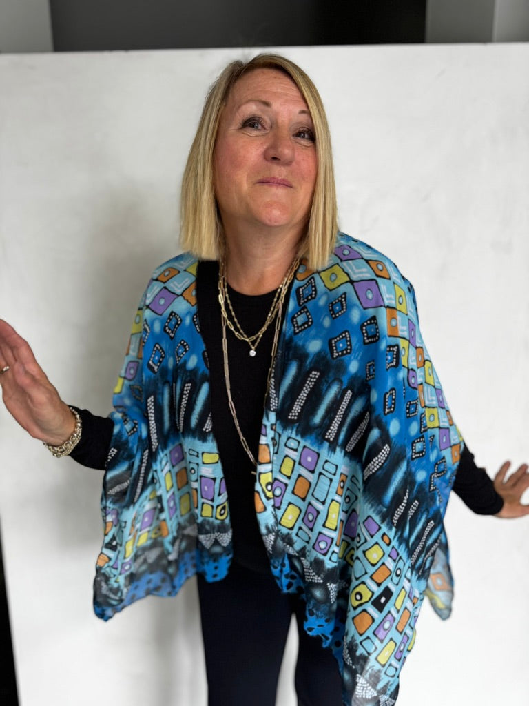 POLYESTER RUANA - JAP11114