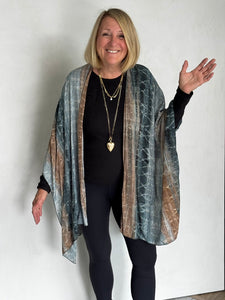 LINEN RUANA - RUL11125
