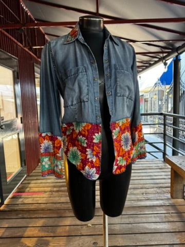 Mixed fabric Extra Small Jacket - JJSM810