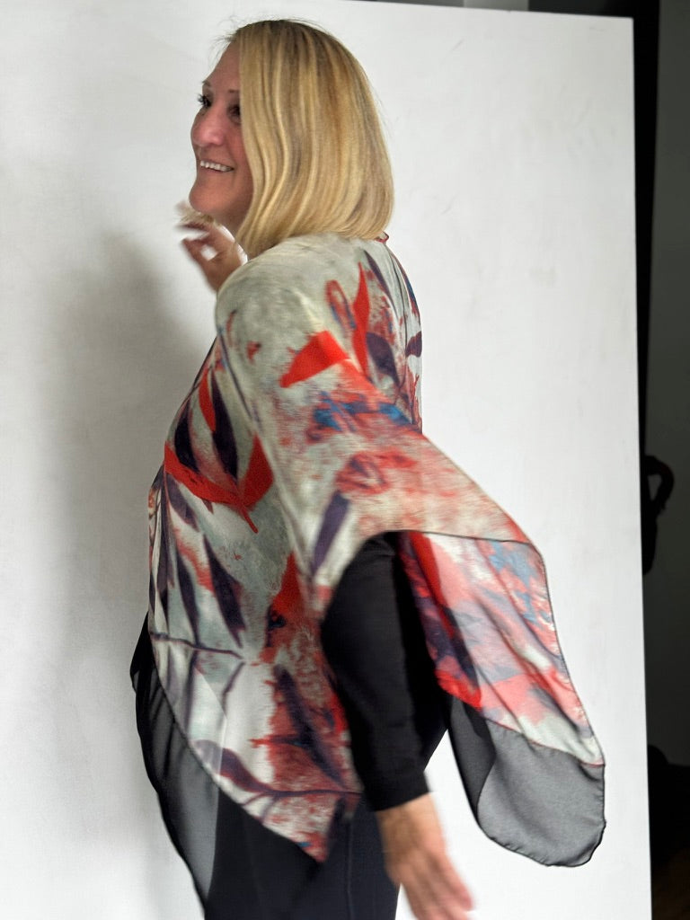 SILK PONCHO - POS11122