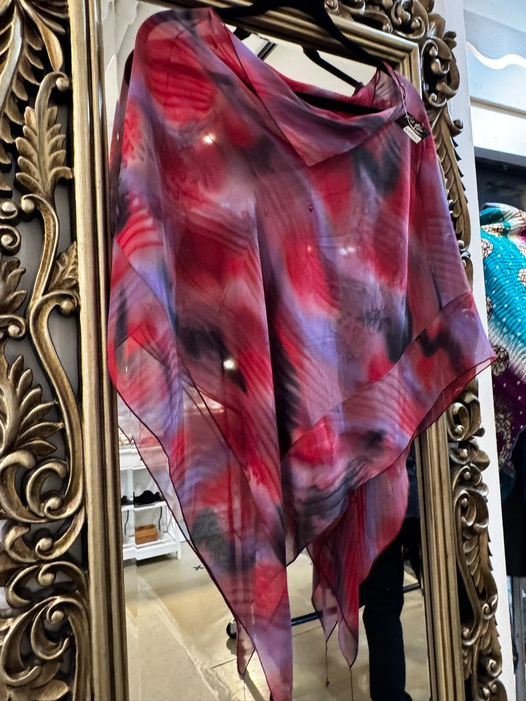 Silk Triangle Poncho = PO607