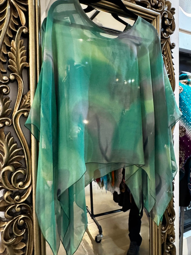 Silk Poncho - PO610
