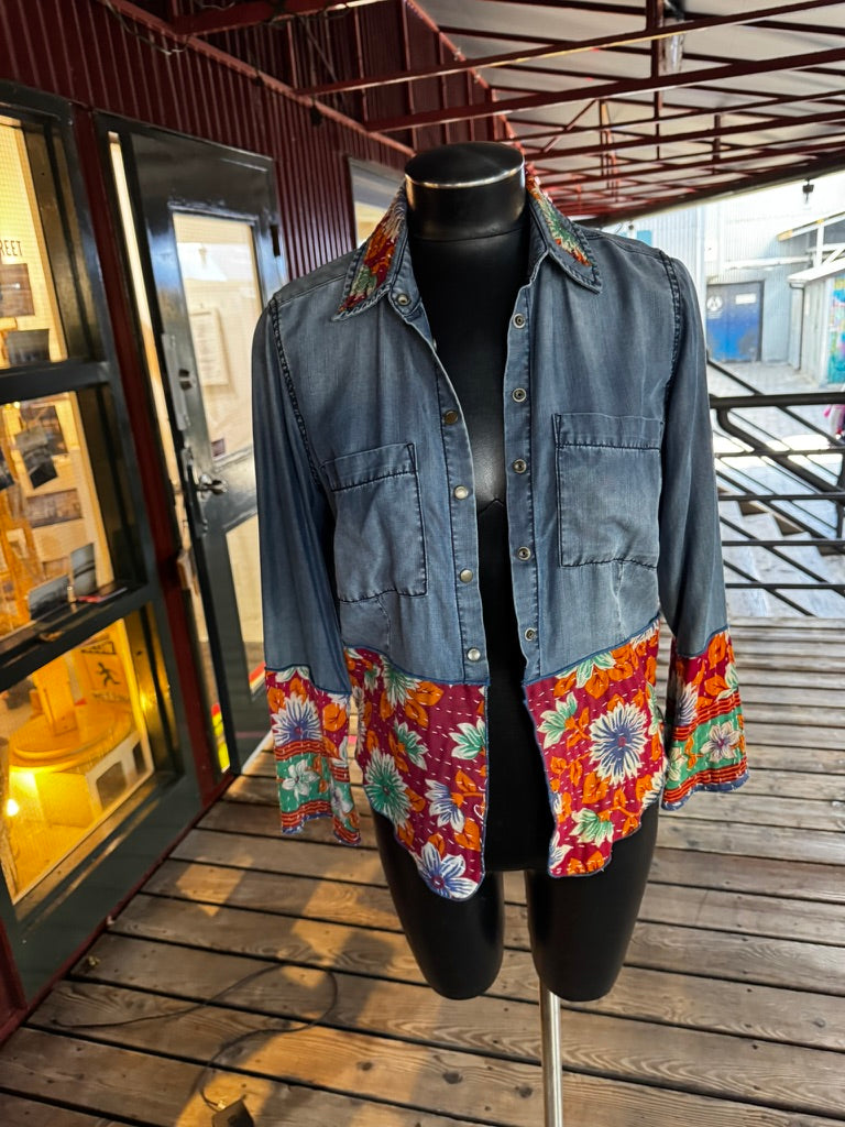 Mixed fabric Extra Small Jacket - JJSM810