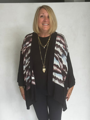 SILK WITH VISCOSE TRIM - JAVS343
