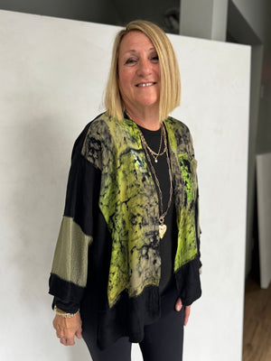 UPCYCLED three kinds of RAYON - JACKET - JAR208