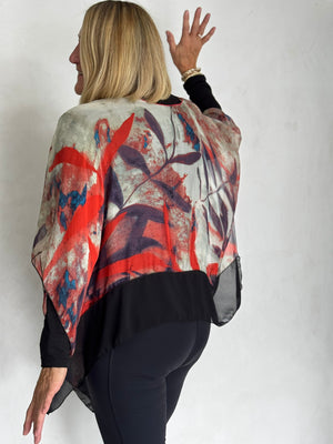 SILK PONCHO - POS11122
