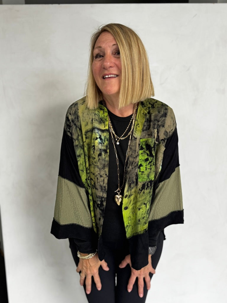 UPCYCLED three kinds of RAYON - JACKET - JAR208
