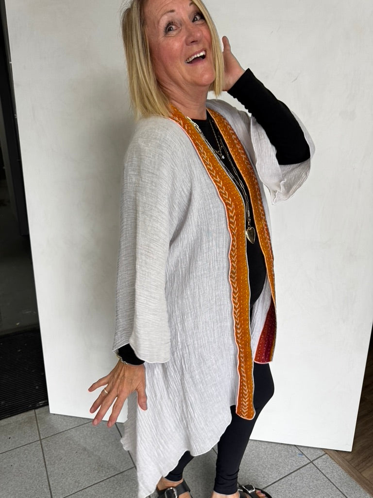 LINEN WITH VINTAGE COTTON JACKET - JALC116