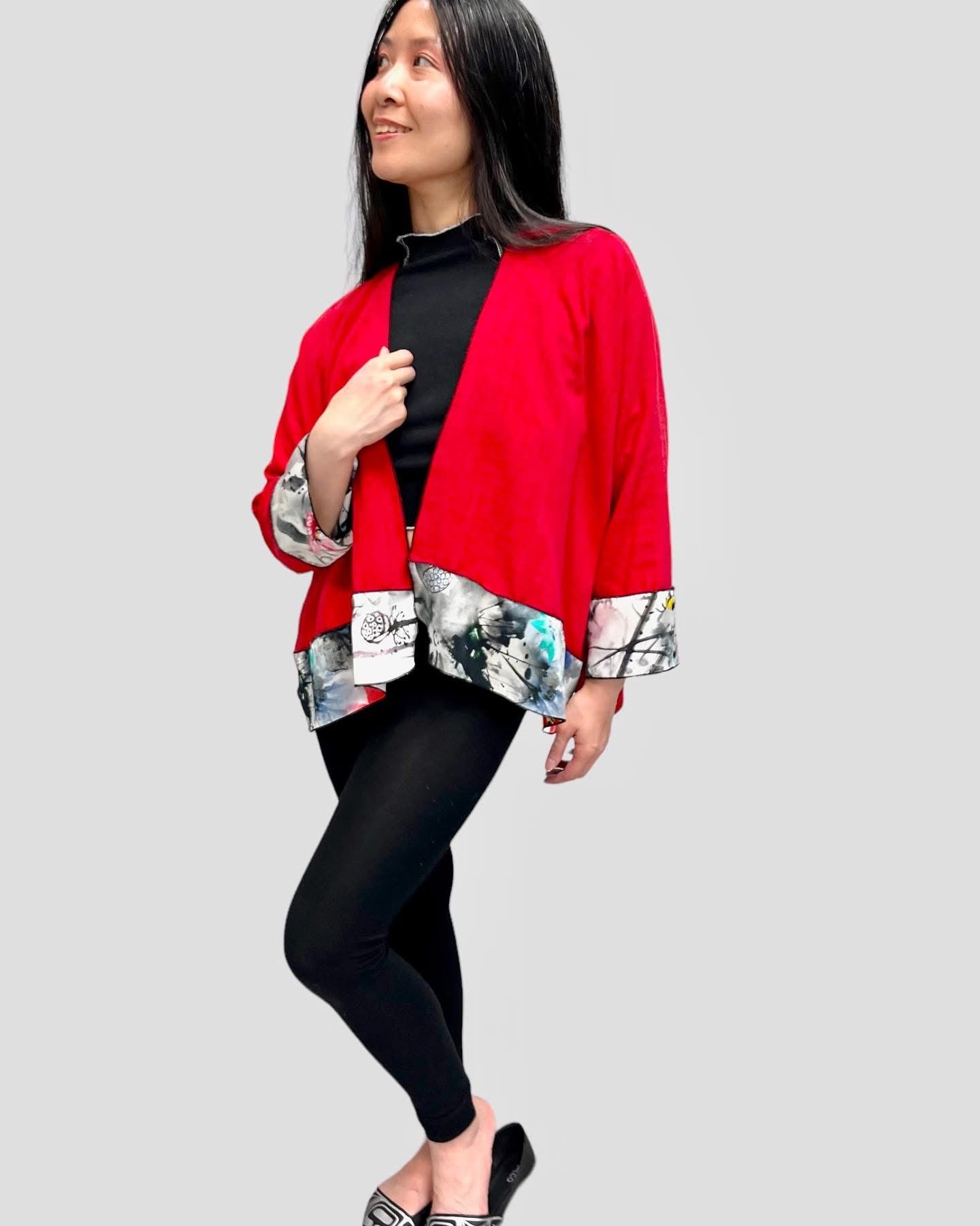 LINEN/VISCOSE WITH SILK TRIM - JALVS339