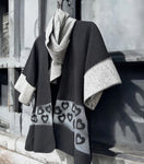Wool Jacket with hand painting AND SCARF - JAW063