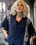 RECYCLED MIXED FABRICS JACKET - JARM204