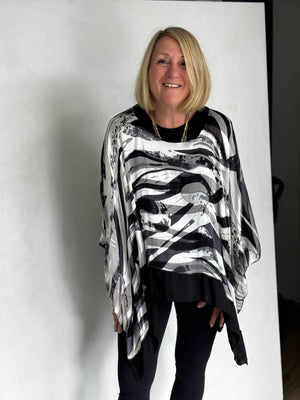 SILK PONCHO - POS11124