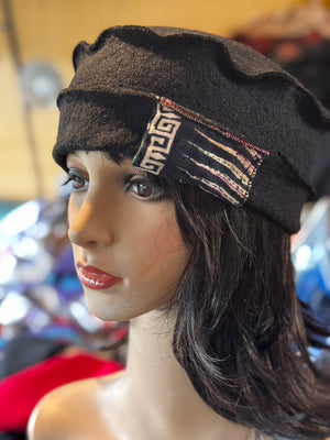 M WOOL AND VINTAGE COTTON HAT - HAWWVC93