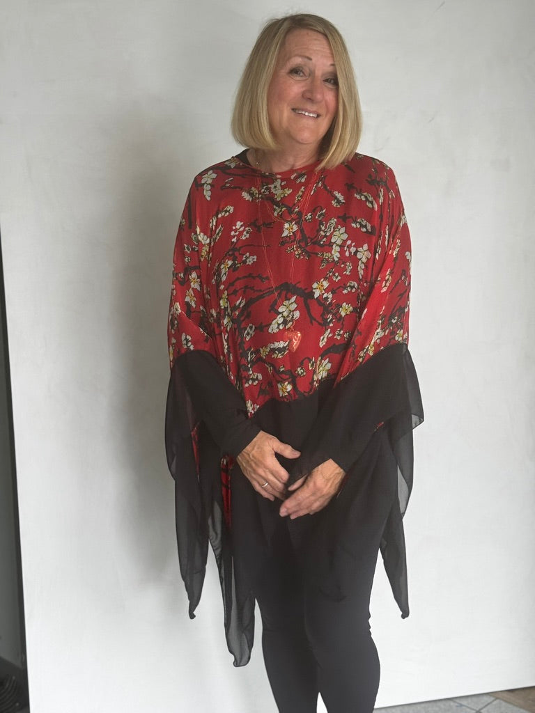 SILK PONCHO - POSP491