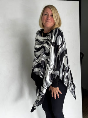 SILK PONCHO - POS11124