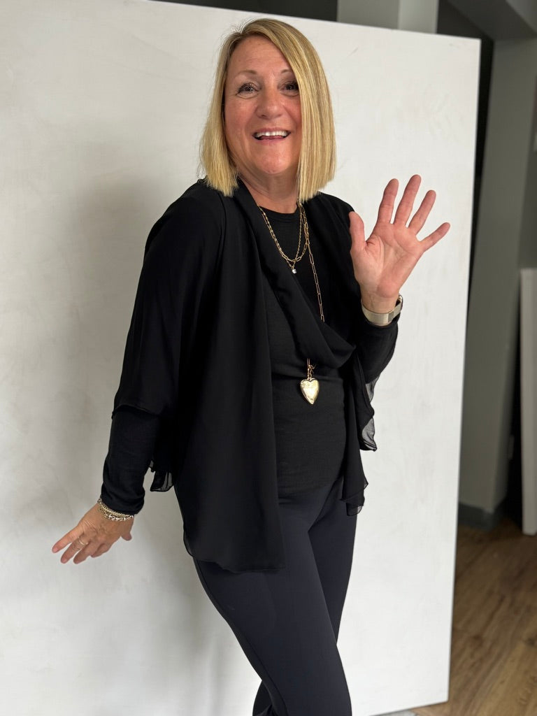 POLYESTER JACKET AND SCARF - JAP7245