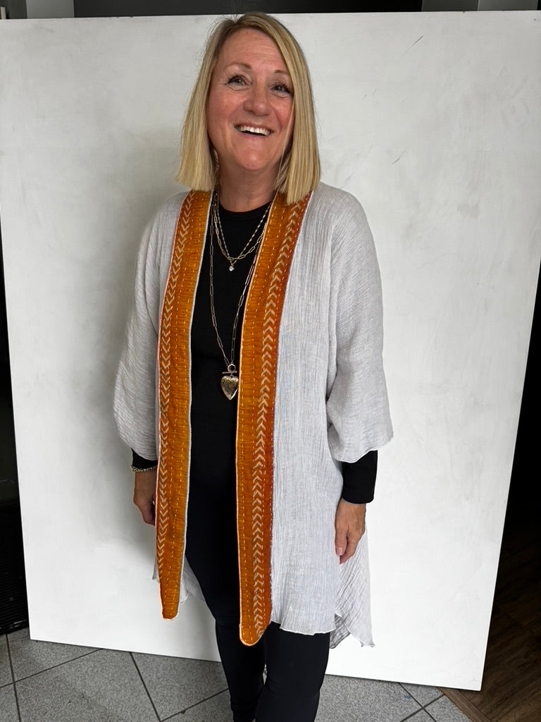 LINEN WITH VINTAGE COTTON JACKET - JALC116