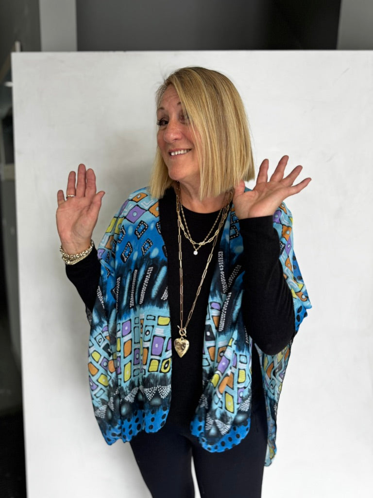 POLYESTER RUANA - JAP11114