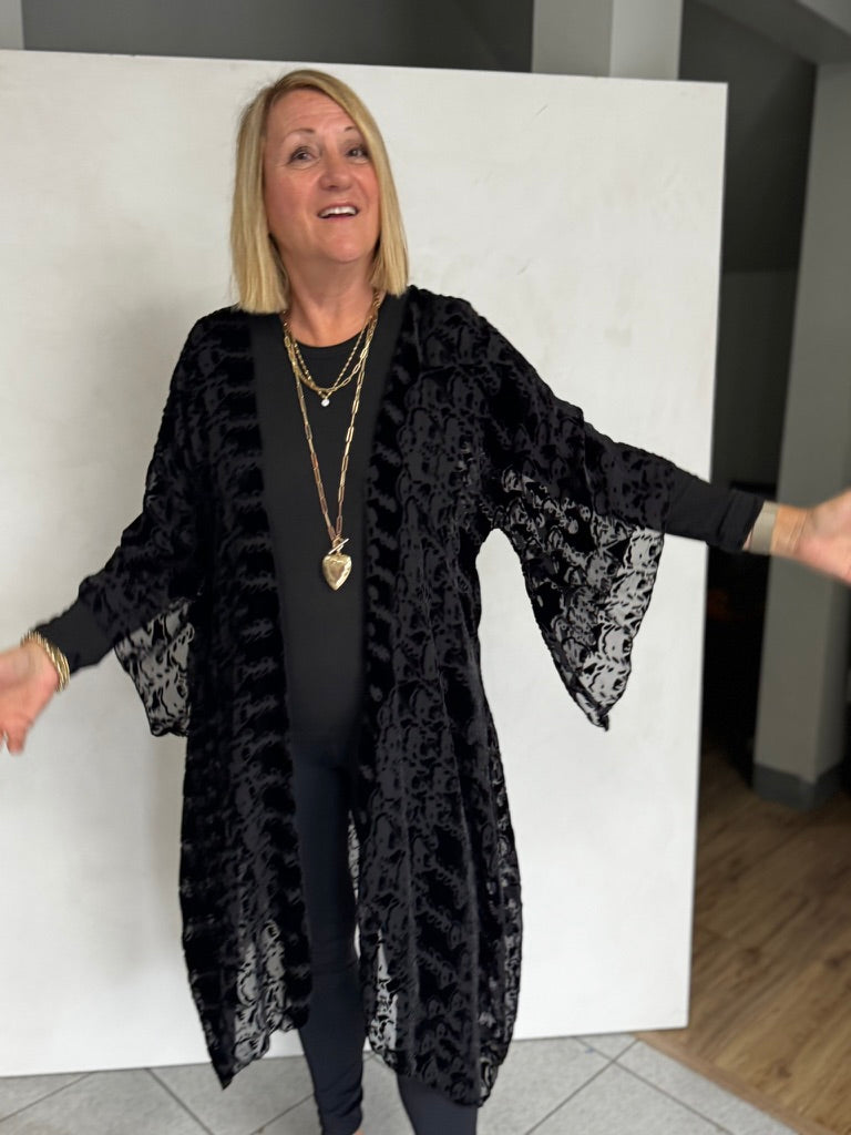 Silk Burn Out Velvet Jacket - JAS15