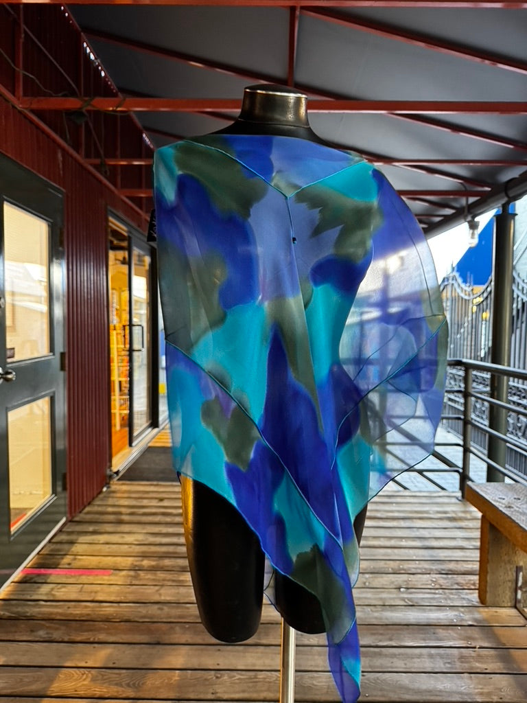 Silk Poncho - 16044