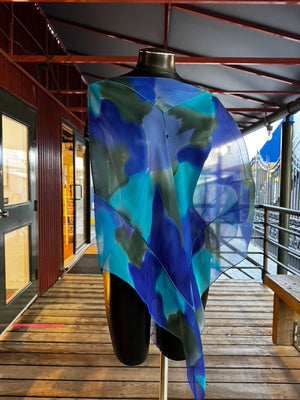 Silk Poncho - 16044