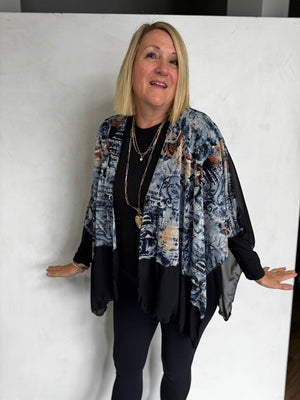 POLYESTER RUANA - RUP1112