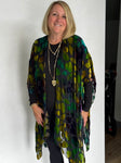 SILK VELVET BURNOUT RUANA - RUS11123
