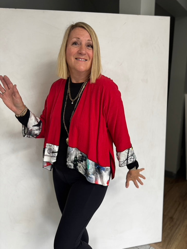 LINEN/VISCOSE WITH SILK TRIM - JALVS339