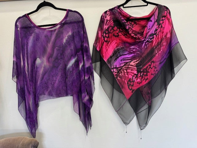 Silk Poncho - POS125